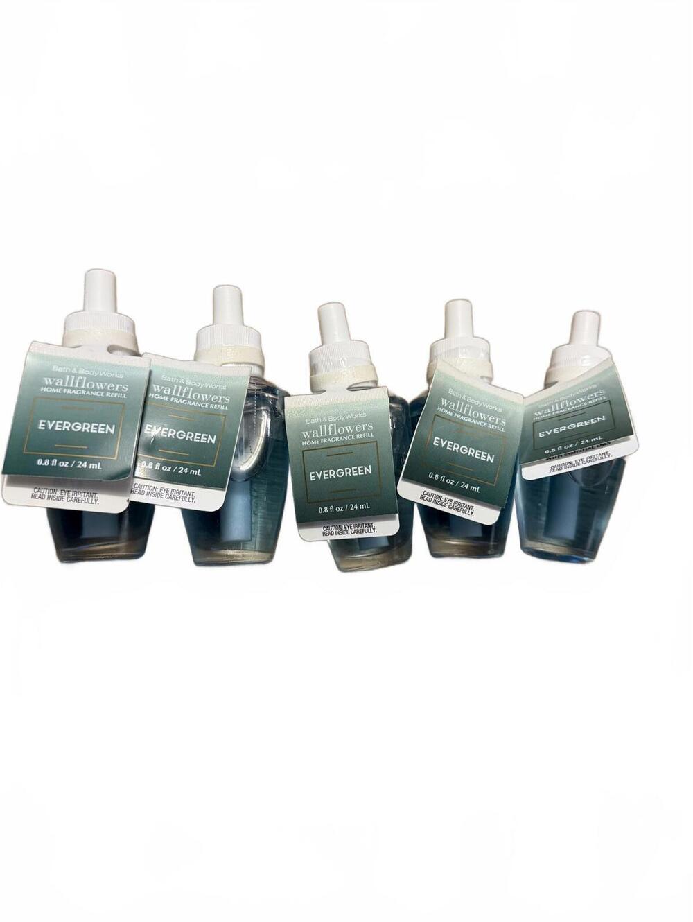 Lot of 5 Bath & Body Works Wallflowers Home Fragrance Refill - Evergreen - Picture 5 of 5
